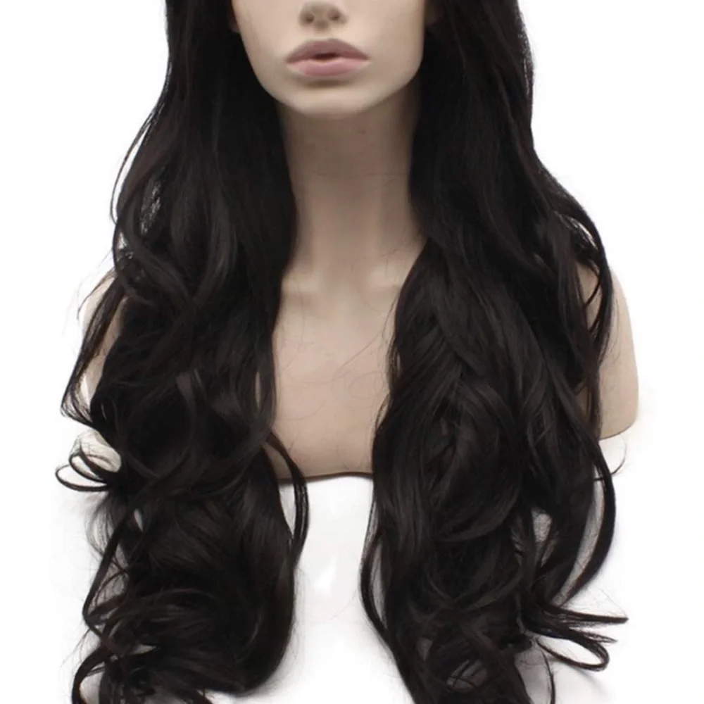 Shani 24” DARK BROWN LACE FRONT WIG *NWT* 🧡